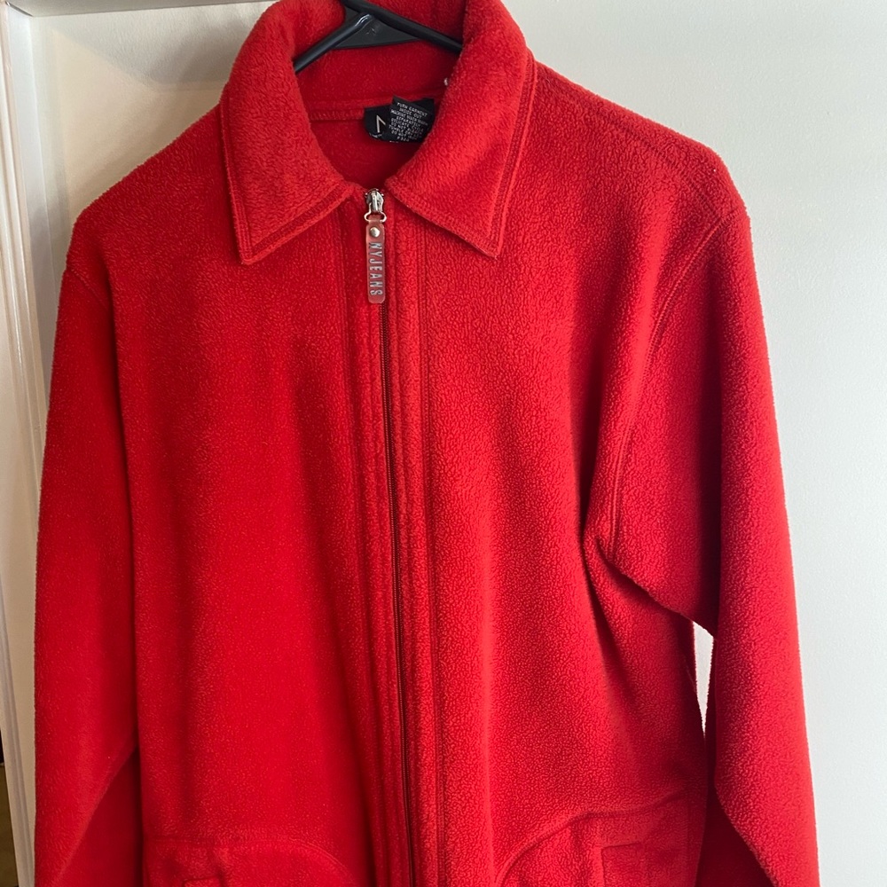 NYJeans Red Fleece Jacket